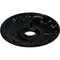 Ekena Millwork Kent Ceiling Medallion (Fits Canopies up to 5"), Hnd-Painted Black Pearl, 18"OD x 3 1/2"ID x 1 1/4"P CM18KEBPS - alternate 2